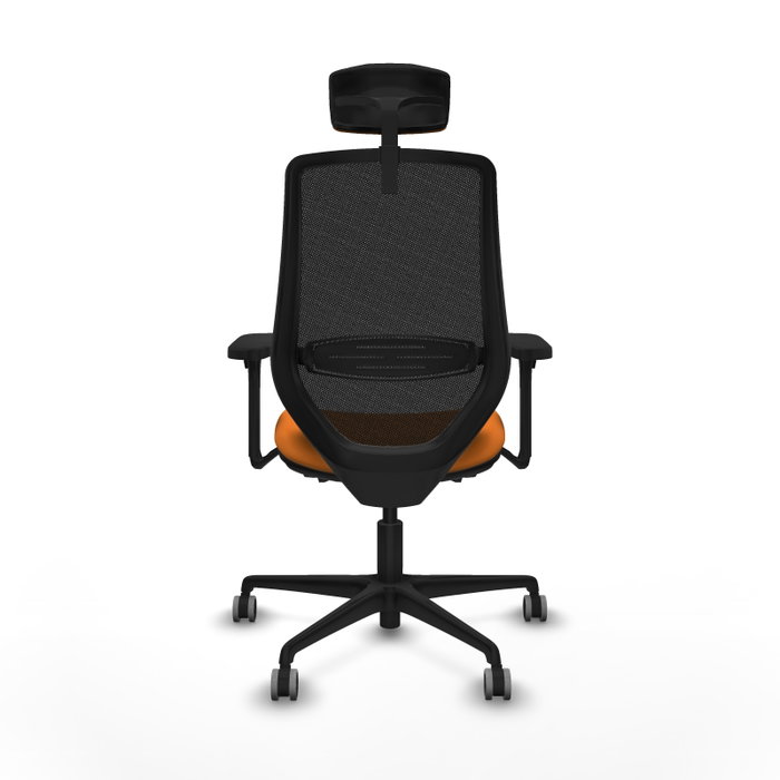 PIQUERAS Y CRESPO Silla de oficina Mardos Naranja y Negro