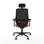 PIQUERAS Y CRESPO Silla de oficina Mardos Naranja y Negro