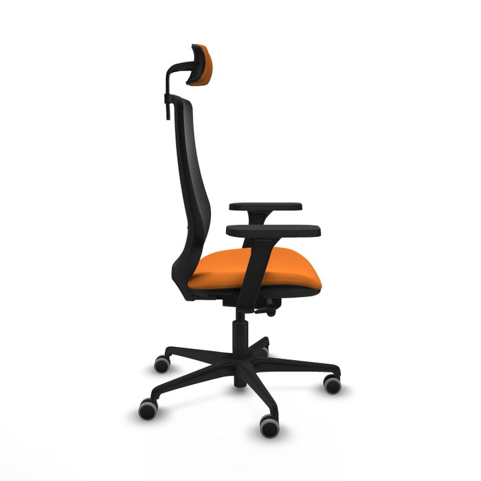 PIQUERAS Y CRESPO Silla de oficina Mardos Naranja y Negro