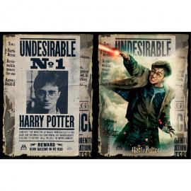 Harry Potter Puzzle para Rascar Carteles Wanted - 61 x 46 cm