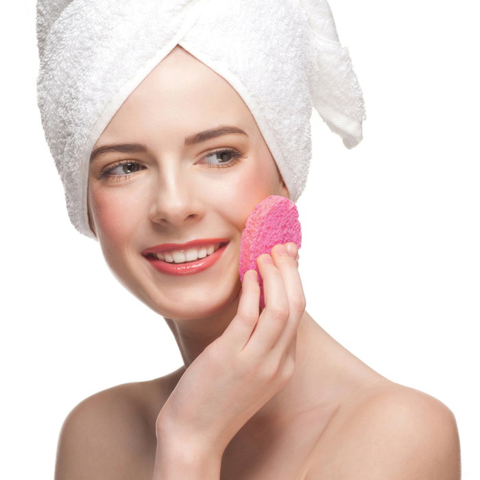 Cosmetic Club Juego de 2 Esponjas Desmaquillantes Reutilizables y Lavables Colores Surtidos para Todo Tipo de Piel