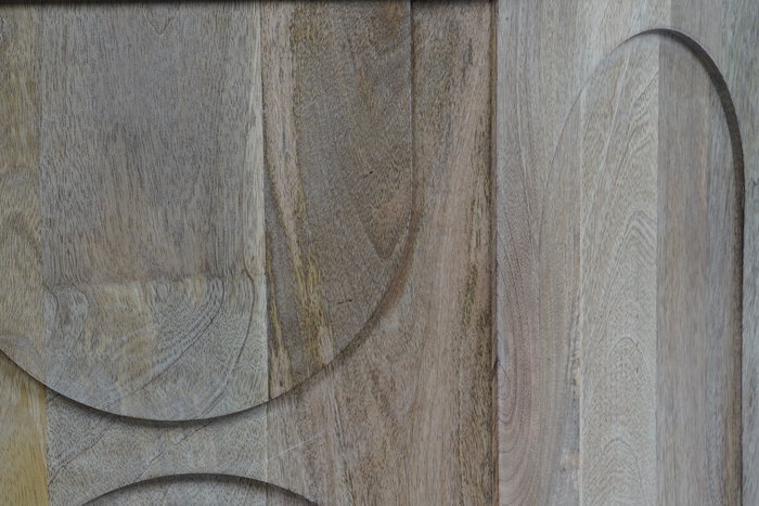 DKD Home Decor Mesa Centro Moderno Mango y Marmol 80 x 80 x 45 cm