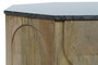 DKD Home Decor Mesa Centro Moderno Mango y Marmol 80 x 80 x 45 cm
