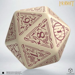 Q Workshop El Hobbit Spindown Jumbo Dado Terra TCG D20