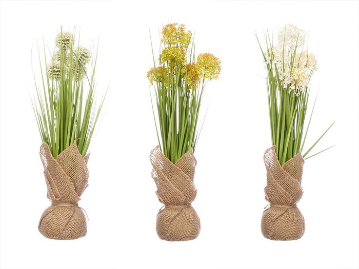 IBERGARDEN Ramillete Saco Bolas Surtidos 10x41x10 cm (Set de 6)