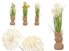 IBERGARDEN Ramillete Saco Bolas Surtidos 10x41x10 cm (Set de 6)