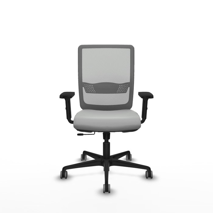 PIQUERAS Y CRESPO Silla de oficina Haches Gris con mecanismo Sincro/Traslack