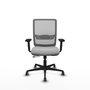 PIQUERAS Y CRESPO Silla de oficina Haches Gris con mecanismo Sincro/Traslack