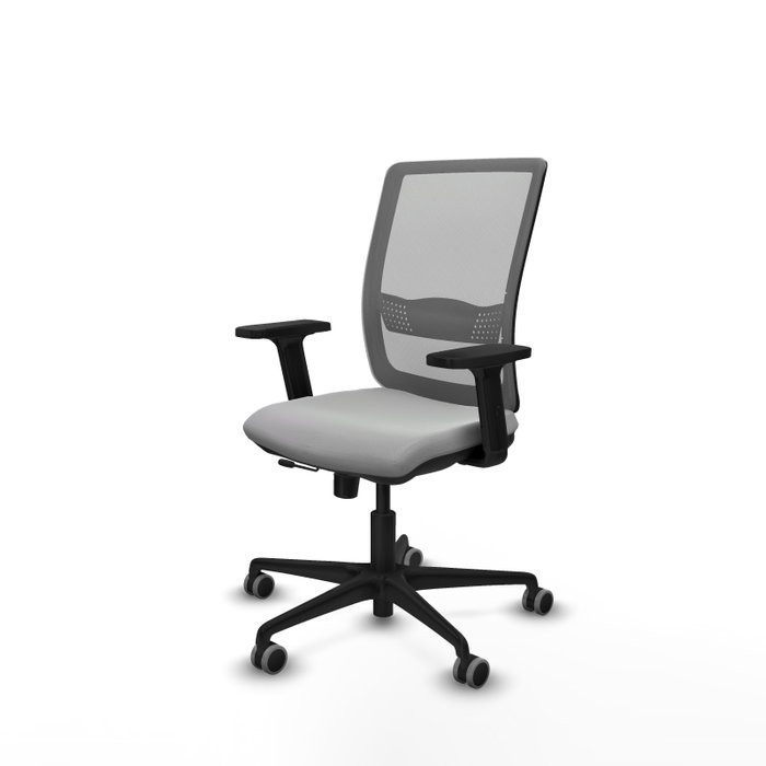 PIQUERAS Y CRESPO Silla de oficina Haches Gris con mecanismo Sincro/Traslack