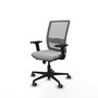 PIQUERAS Y CRESPO Silla de oficina Haches Gris con mecanismo Sincro/Traslack
