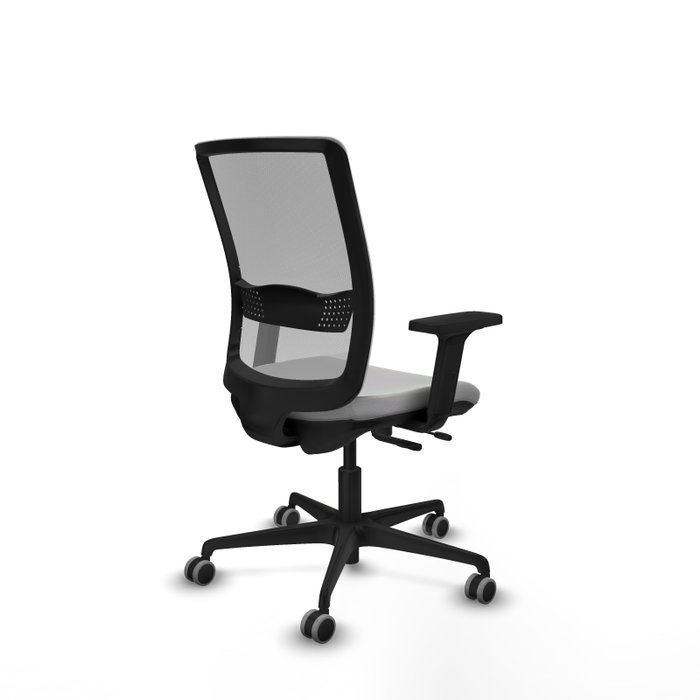 PIQUERAS Y CRESPO Silla de oficina Haches Gris con mecanismo Sincro/Traslack