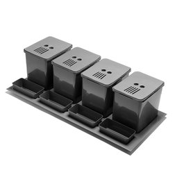 Herrajes Alk Módulo Cubo Basura Elegans M1000 4x16L Antracita 488.94V