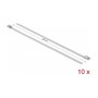 DeLOCK 18817 Sujetacables de Acero Inoxidable 200 x 4,6 mm Blanco
