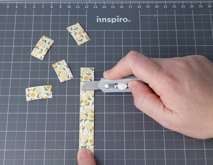 Innspiro Set de 4 mini cúter con agujero para llavero