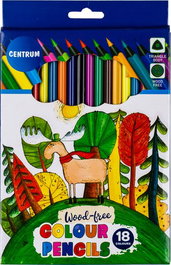 Lapices De Colores Centrum Triangulares Estuche De 18