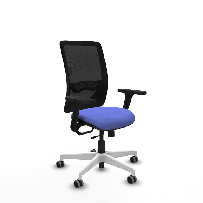 PIQUERAS Y CRESPO Silla de oficina Zulema con mecanismo Sincro/Traslack, Azul claro y Negro PIQUERAS Y CRESPO Silla de oficina Zulema con mecanismo Sincro/Traslack, Azul claro y Negro