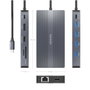 Aisens USB-C Dock 12 en 1 ASUC-12P017-GR Gris