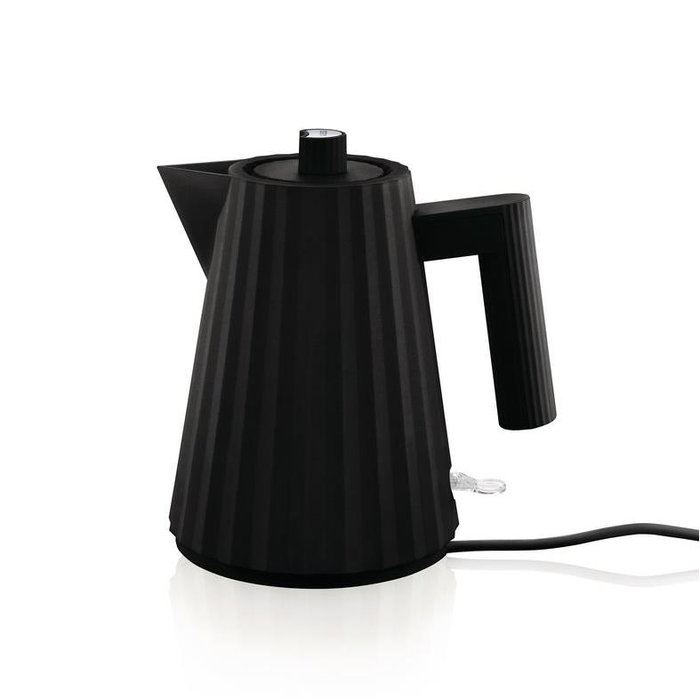 Alessi MDL06/1 B Hervidor Eléctrico Pequeño Negro 1 Litro Plissé Alessi MDL06/1 B Hervidor Eléctrico Pequeño Negro 1 Litro Plissé