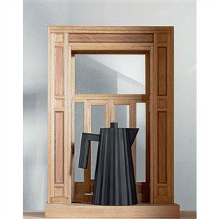 Alessi MDL06/1 B Hervidor Eléctrico Pequeño Negro 1 Litro Plissé