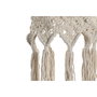 DKD Home Decor Pantalla de Lámpara de Algodón Macramé Tejido a Mano, Crudo
