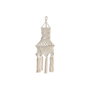 DKD Home Decor Pantalla de Lámpara de Algodón Macramé Tejido a Mano, Crudo