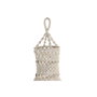 DKD Home Decor Pantalla de Lámpara de Algodón Macramé Tejido a Mano, Crudo