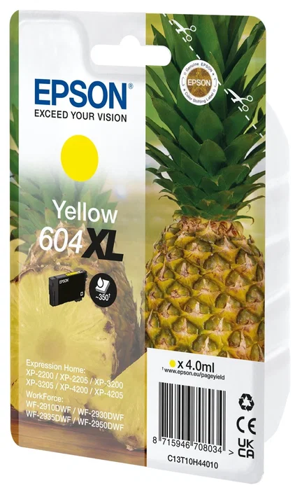 Epson 604XL Cartucho de tinta Original Amarillo 4 ml 1 pieza Epson 604XL Cartucho de tinta Original Amarillo 4 ml 1 pieza