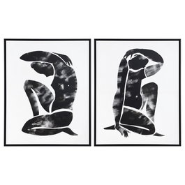 Cuadro Pintura Figuras 2/M Lienzo 84 X 5 X 104 cm (Set de 2)