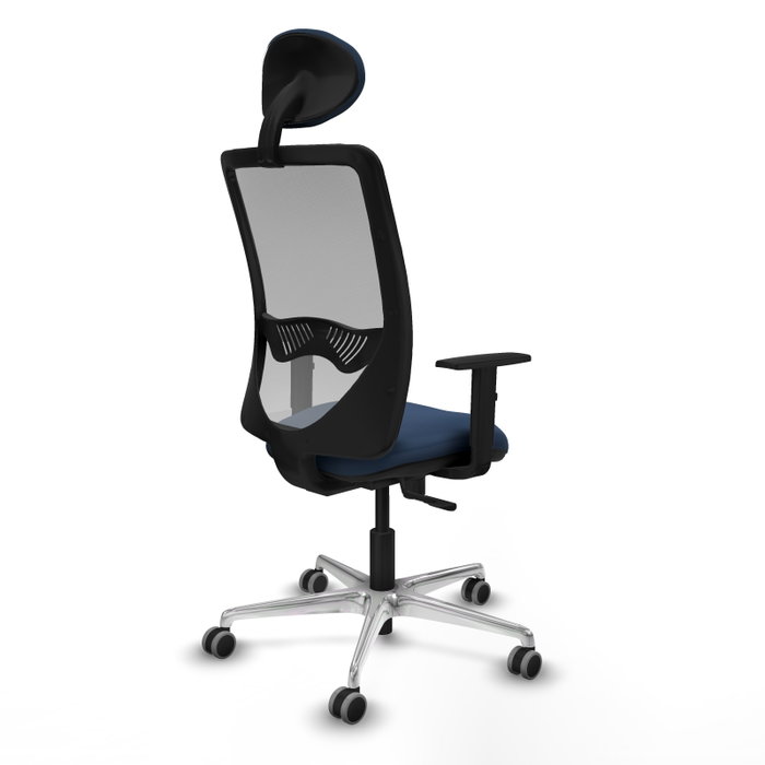 PIQUERAS Y CRESPO Silla de oficina Zulema Azul marino y Gris