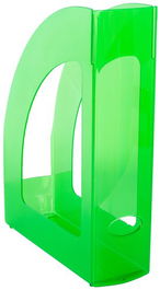 Revistero Plastico 80Mm Traslucido Verde