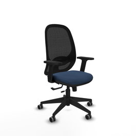 PIQUERAS Y CRESPO Silla de oficina Cilanco Azul marino y Negro