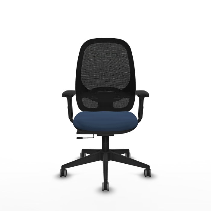 PIQUERAS Y CRESPO Silla de oficina Cilanco Azul marino y Negro