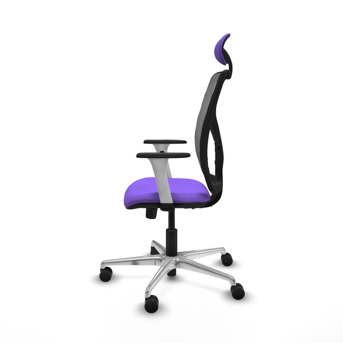 PIQUERAS Y CRESPO Silla de oficina Motilla con mecanismo Sincro, Lila y Gris PIQUERAS Y CRESPO Silla de oficina Motilla con mecanismo Sincro, Lila y Gris