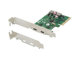 CONCEPTRONIC CONTROLADORA PCI EXPRESS X4 2 PUERTOS USB 3.2 GEN2 TIPO C AUTOALIMENTADA