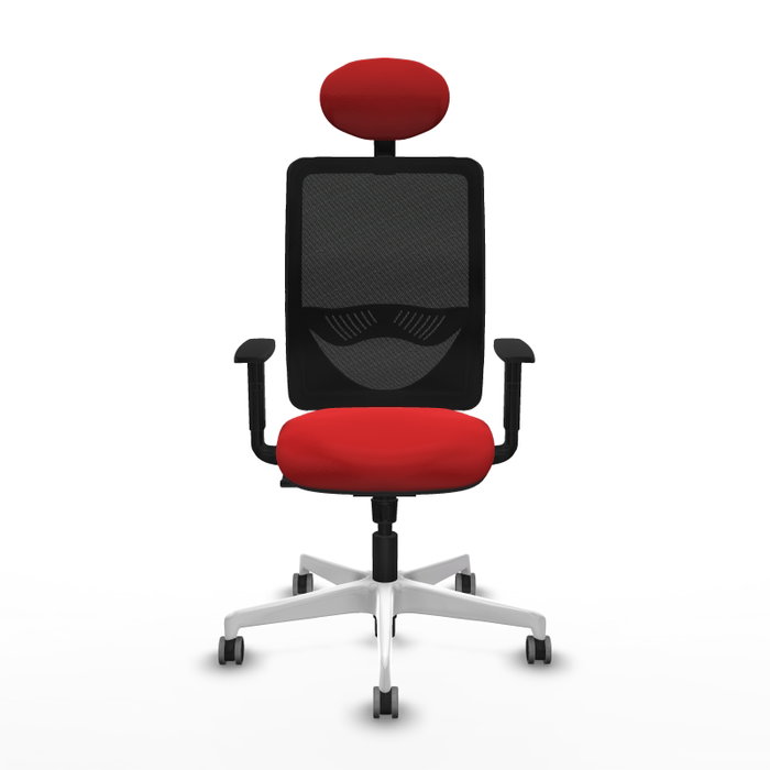 PIQUERAS Y CRESPO Silla de oficina Zulema con mecanismo Sincro, Rojo y Negro PIQUERAS Y CRESPO Silla de oficina Zulema con mecanismo Sincro, Rojo y Negro