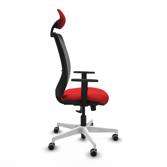 PIQUERAS Y CRESPO Silla de oficina Zulema con mecanismo Sincro, Rojo y Negro PIQUERAS Y CRESPO Silla de oficina Zulema con mecanismo Sincro, Rojo y Negro