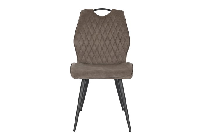 DKD Home Decor Silla Marron Oscuro Negro Poliester Metal 48 x 88.5 x 60 cm (4 Unidades)