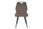 DKD Home Decor Silla Marron Oscuro Negro Poliester Metal 48 x 88.5 x 60 cm (4 Unidades)