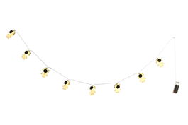 DKD Home Decor Guirnalda LED Astronauta Planetas Blanco Set 10 Piezas 4 x 180 x 5 cm