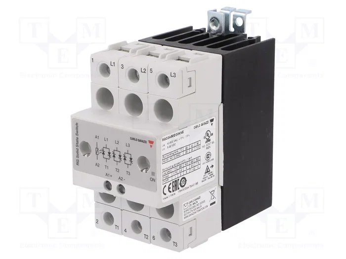 CARLO GAVAZZI RGC3A60D20KKE Relé de estado sólido trifásico 20A CARLO GAVAZZI RGC3A60D20KKE Relé de estado sólido trifásico 20A