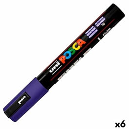 POSCA Marcador PC-5M Azul Prusia Punta Forma de Bala (Set de 6)