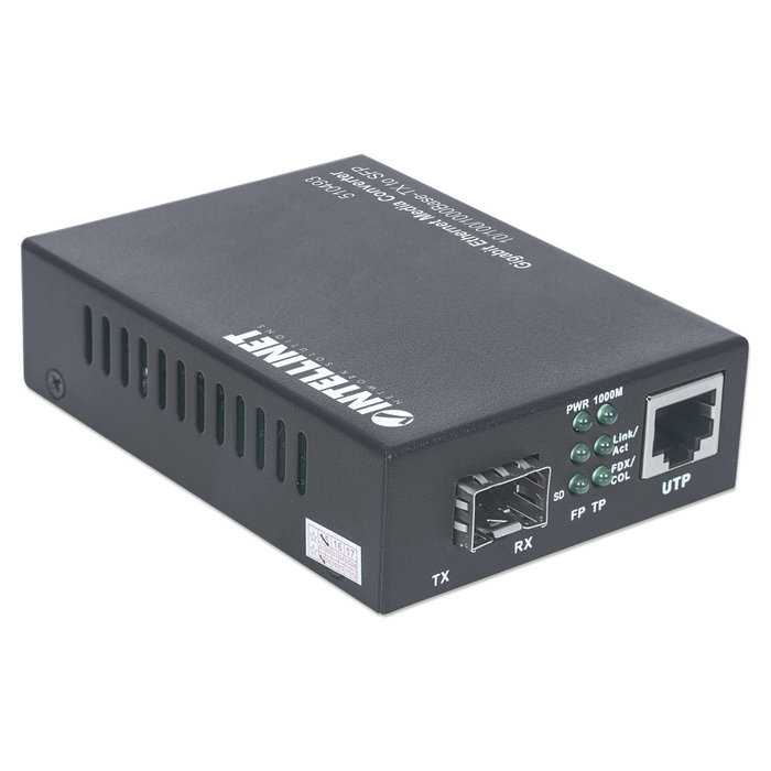 Intellinet Medienkonverter Gigabit SFP 100m Intellinet Medienkonverter Gigabit SFP 100m