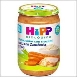 HIPP Potito Arroz Con Zanahoria Y Pavo 220Gr 8 Meses Bio