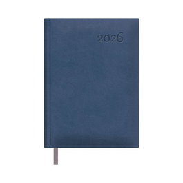 DOHE Agenda Anual Lausana Cosida Tapa Extra Polipiel Azul 140x200 mm