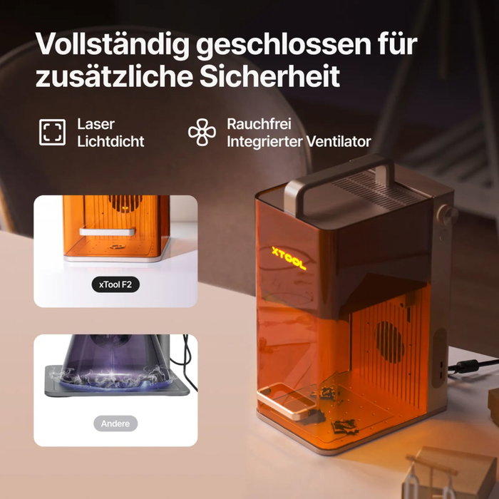 xTool F2 Class 4 Grabador Láser Dual Portátil Naranja