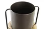DKD Home Decor Jarrón de Metal Negro y Cobrizo 20x20x33 cm
