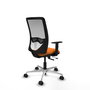 PIQUERAS Y CRESPO Silla de oficina Zulema Naranja y Blanco