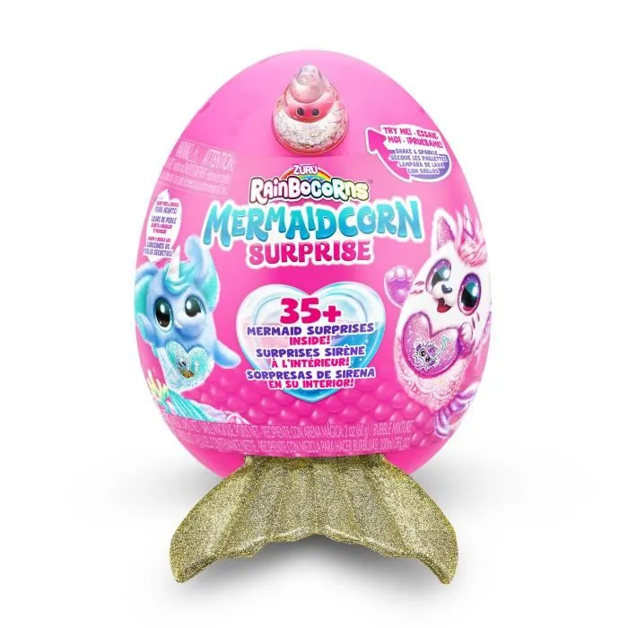 Zuru Mermaidcorn Surprise S7 Peluches sorpresa 35 sorpresas Cola brillante Huevo para incubar