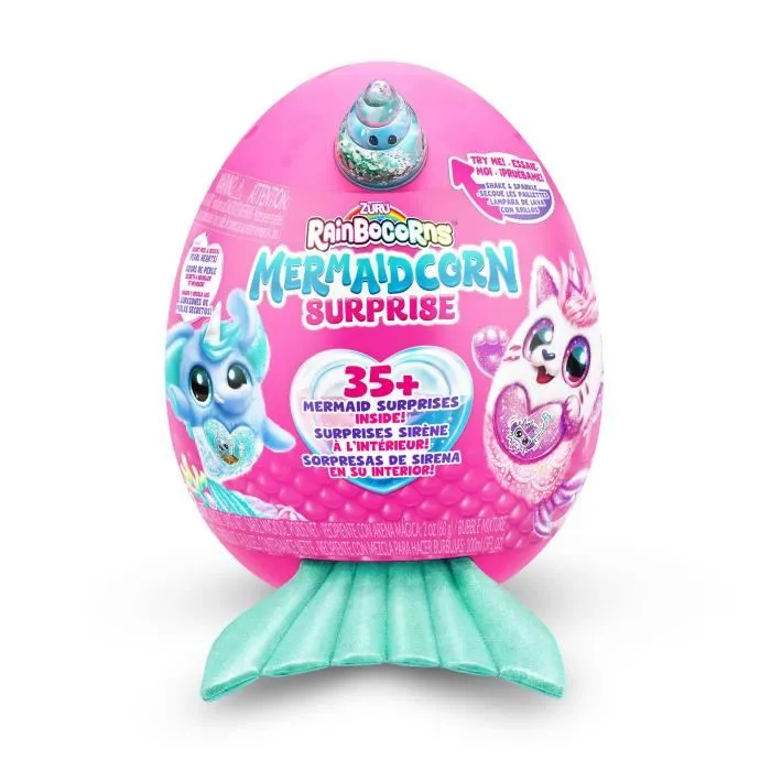 Zuru Mermaidcorn Surprise S7 Peluches sorpresa 35 sorpresas Cola brillante Huevo para incubar