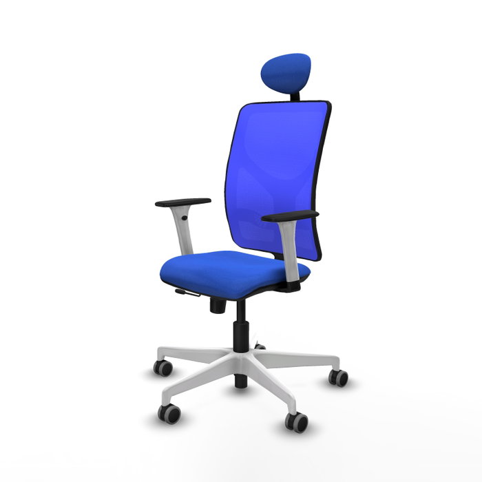 PIQUERAS Y CRESPO Silla de oficina Motilla Azul con mecanismo Sincro/Traslack PIQUERAS Y CRESPO Silla de oficina Motilla Azul con mecanismo Sincro/Traslack